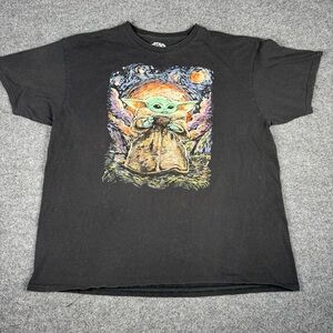 Star Wars Black Tee Baby‎ Yoda Graphic